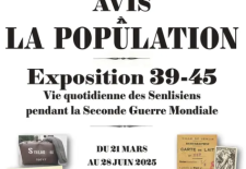 Exposition  » La vie quotidienne des Senlisiens pendant la Seconde Guerre Mondiale » à la Médiathèque de Senlis