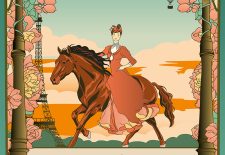 Spectacle équestre « Un jour à Paris » aux Grandes Écuries de Chantilly