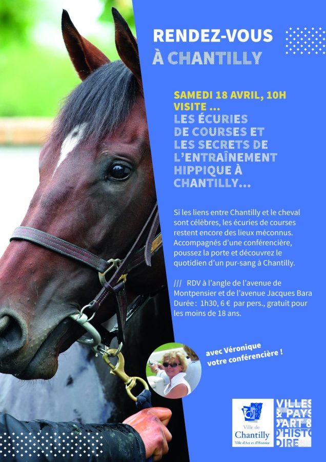affiche visite VAH chantilly ecurie  18 avril